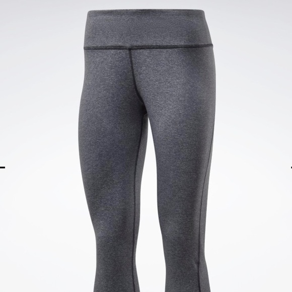 REEBOK Workout Tights Pants Crop / Capris Gray - Picture 1 of 5